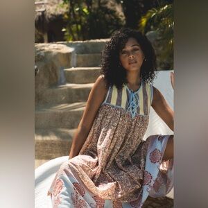 Daughters of India The Aahna Blue Bell Maxi Dress - bought it NWT.